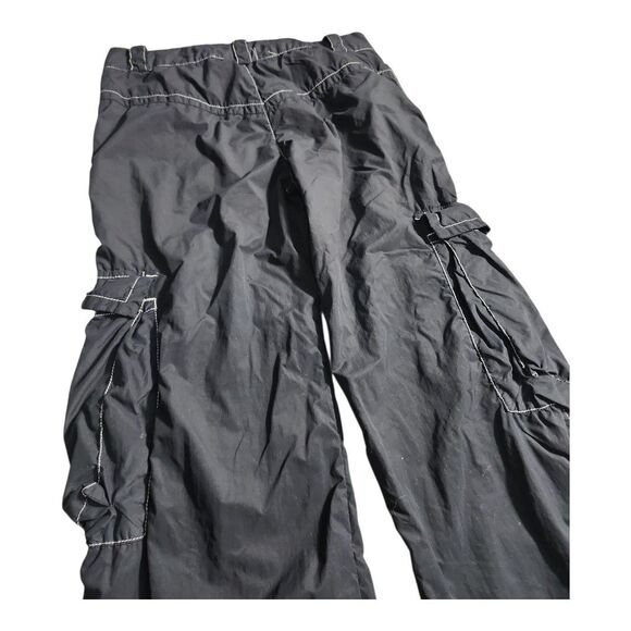 RARE Vintage Miss Sixty Nylon Cargo Pants Y2K Low R 90s Women Sz 27 Bold Italian - Picture 15 of 15